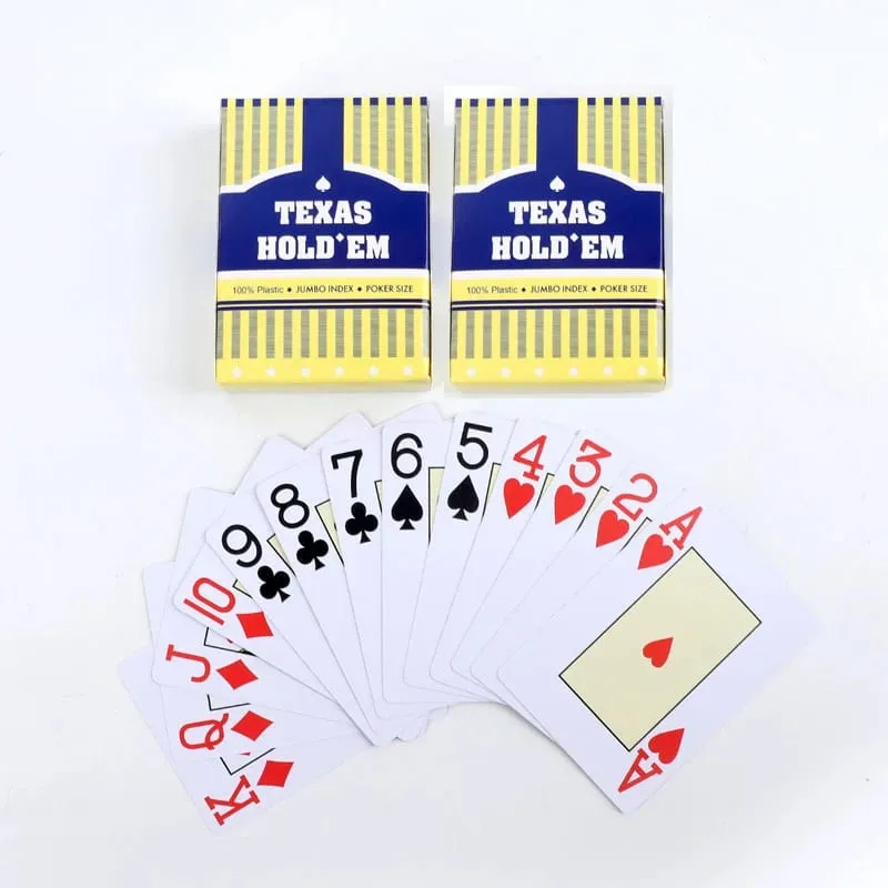 1/2 ชิ้นชุดทนทาน universal baccarat และ Texas Hold'em เล่นไพ่กันน้ำและเรียบสำหรับโป๊กเกอร์และเกมสะพาน — image 4