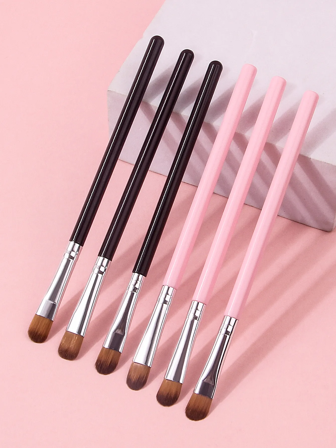 6PCS 다기능 아이 섀도우 브러쉬 세트 정밀 디테일링 컨실러 메이크업 및 네일 아트 도구 용 블렌딩 쉐이딩 브러쉬 — image 3