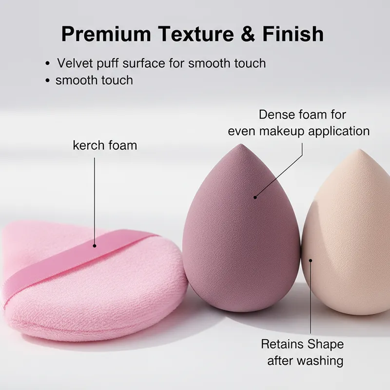 Ensemble d'éponges de maquillage pour femmes, 14 pièces, mélangeur de cosmétiques, œufs de beauté, bouffantes de poudre de fond de teint, accessoires de maquillage pour outils de beauté — image 2