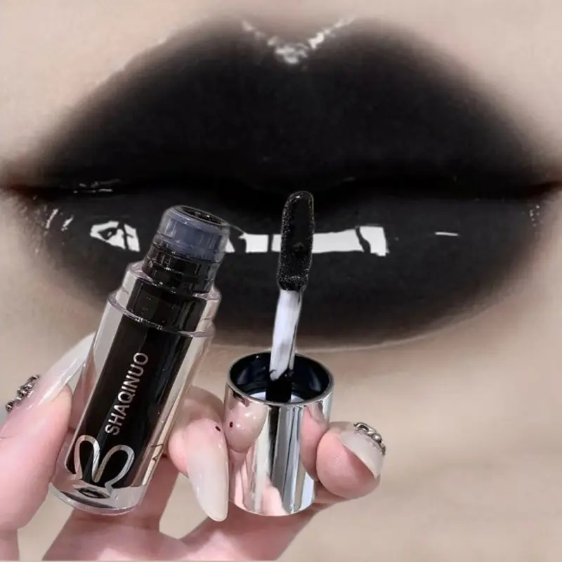 NOWY Woda Szkliwione Lustro Błyszczyk Makijaż Kryształowy Nude Galaretki Nawilżający Lip Glaze Długotrwały Czarny Płynny Szminka Kosmetyki — image 1