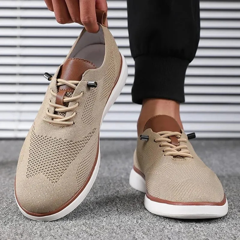 Le scarpe leggere da uomo in maglia, comode per tutto il giorno, hanno scarpe da passeggio dalla vestibilità eccellente, adatte per scarpe da trekking da indossare ogni giorno — image 9