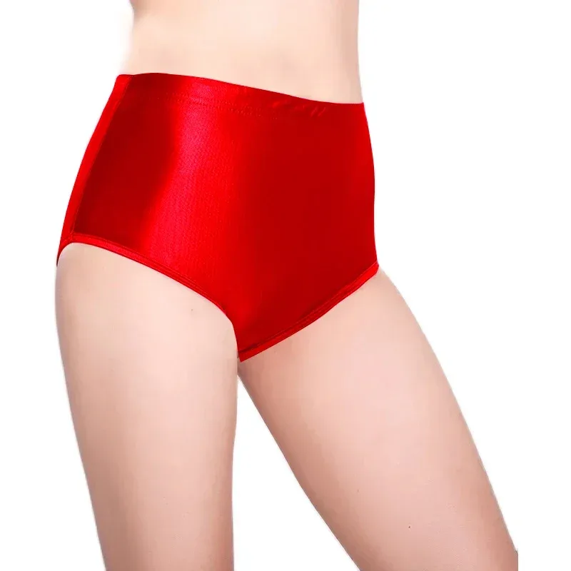 Glossy Seamless Spandex Shorts Silky Smooth Sexy Solid Pants High Waist Tights Biker Running Workout underwear men briefs — image 6