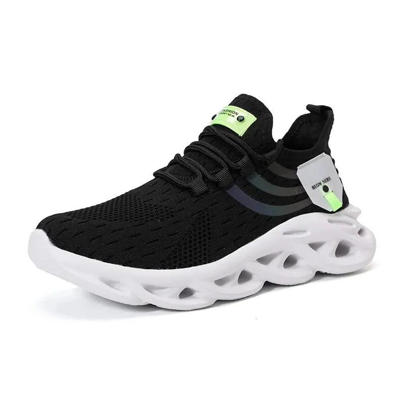 Sepatu kets untuk pria sepatu hiking ringan luar ruangan nyaman jaring musim panas sepatu tenis kasual lari baru modis bersirkulasi