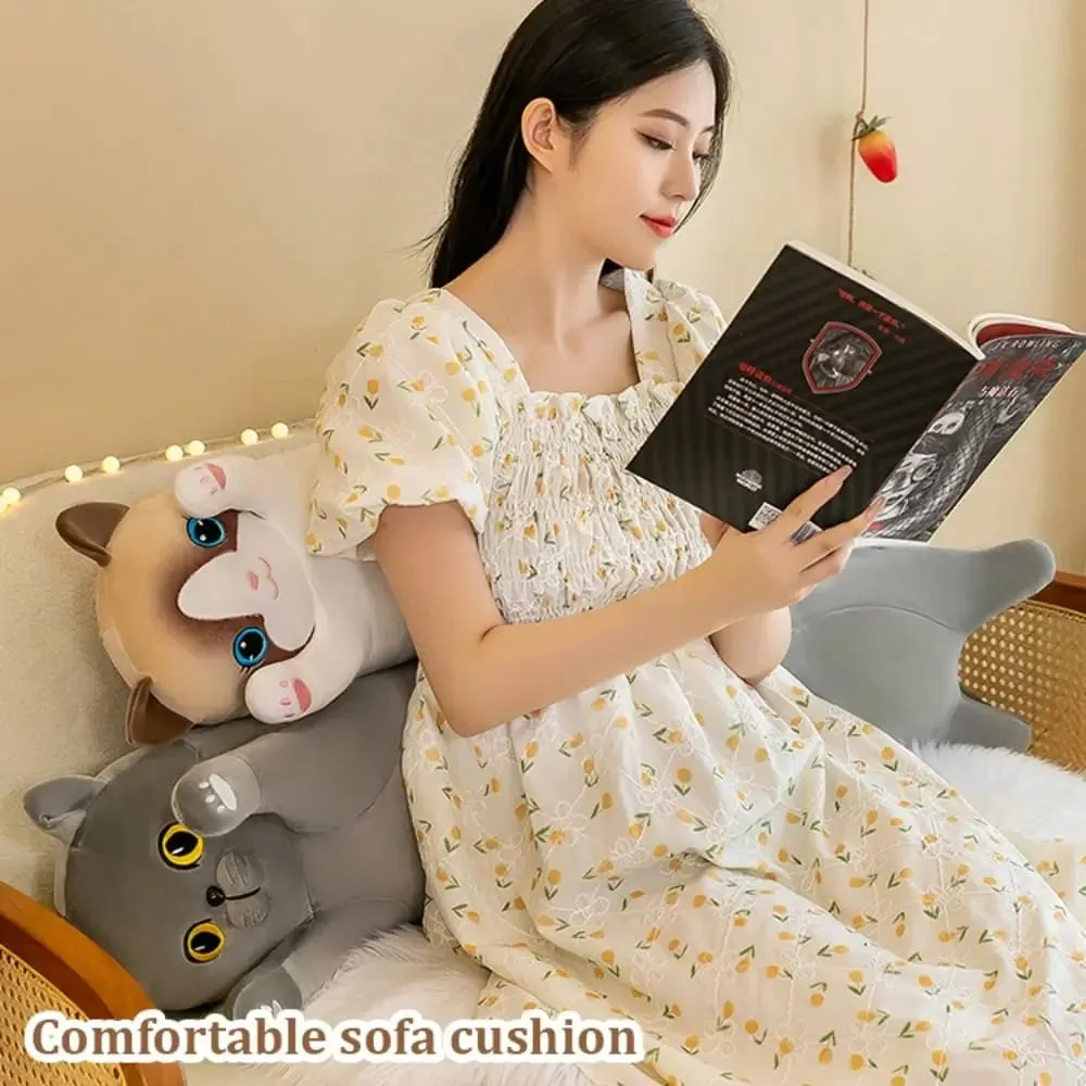 かわいい 50/70 センチメートル猫ぬいぐるみフワフワソフト睡眠スロー枕クリエイティブ素敵なぬいぐるみ誕生日プレゼント — image 7