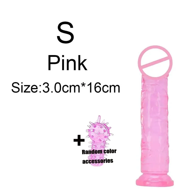 Super Economico Realistico Morbido Donne Erotiche Anali Grande Dildo Ventosa Jelly Dick Giocattoli Del Sesso Morbido Clitori Masturbatori Vaginali Pene — image 11