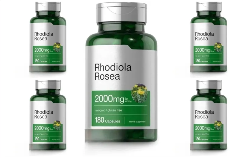 Ekstrak Akar Rhodiola Rosea 2000mg Suplemen Diet Herbal Setara 180 Kapsul — image 11