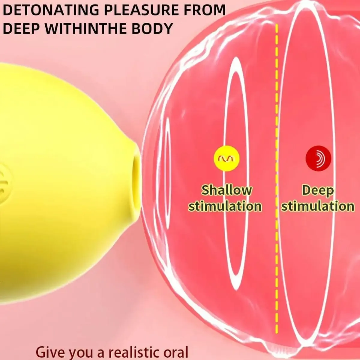Lemon Vakum Menghisap Perangsang Klitoris dengan 10 Mod Menghisap Kuat Mainan Seks Dewasa Penggetar Oral Puting Wanita Kelentit Bergetar — image 6