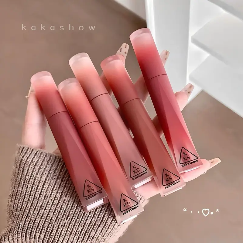 Kakashow Matte Velvet Lip Gloss Waterproof Liquid Lipstick Nude Lips Tint Makeup Lip Glaze Cosmetics Red Lip Stain — image 2