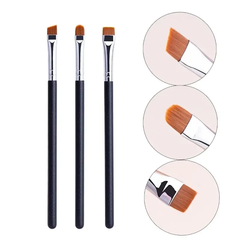 212 flacher Augenbrauenpinsel, ultradünner Augenbrauen-Make-up-Pinsel, flacher Eyeliner-Pinsel, dünner Eyeliner-Brauenkontur-Schönheitspinsel — image 1