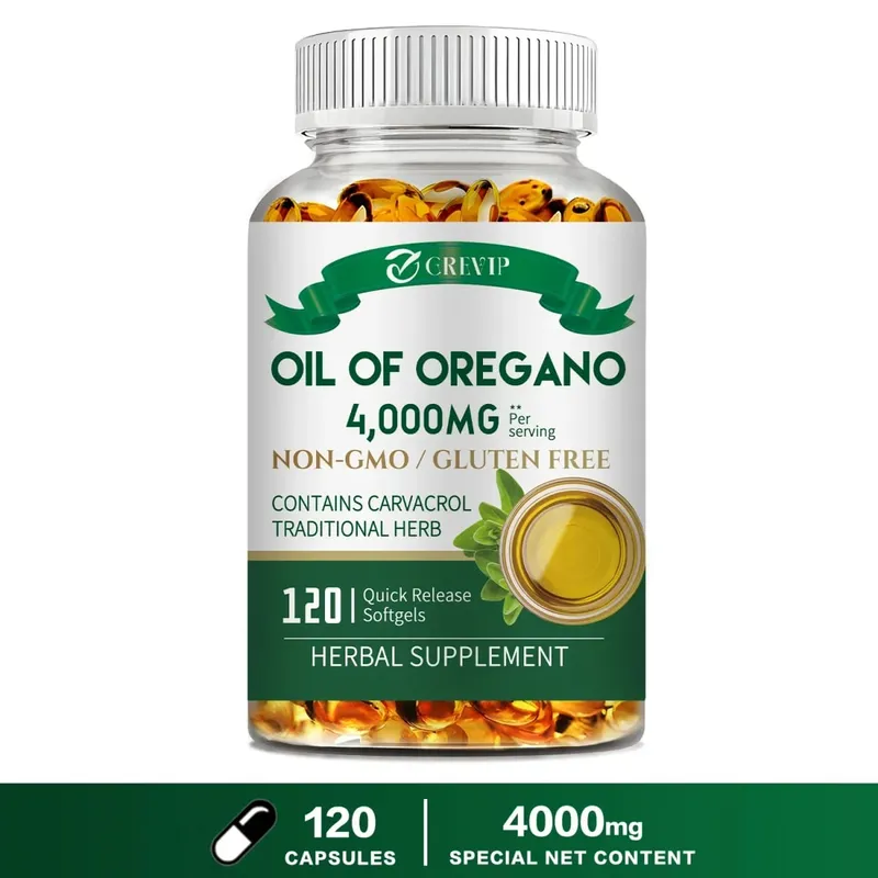 Oil of Oregano 4000mg - Relieves Bloating and Flatulence Boosts Immunity