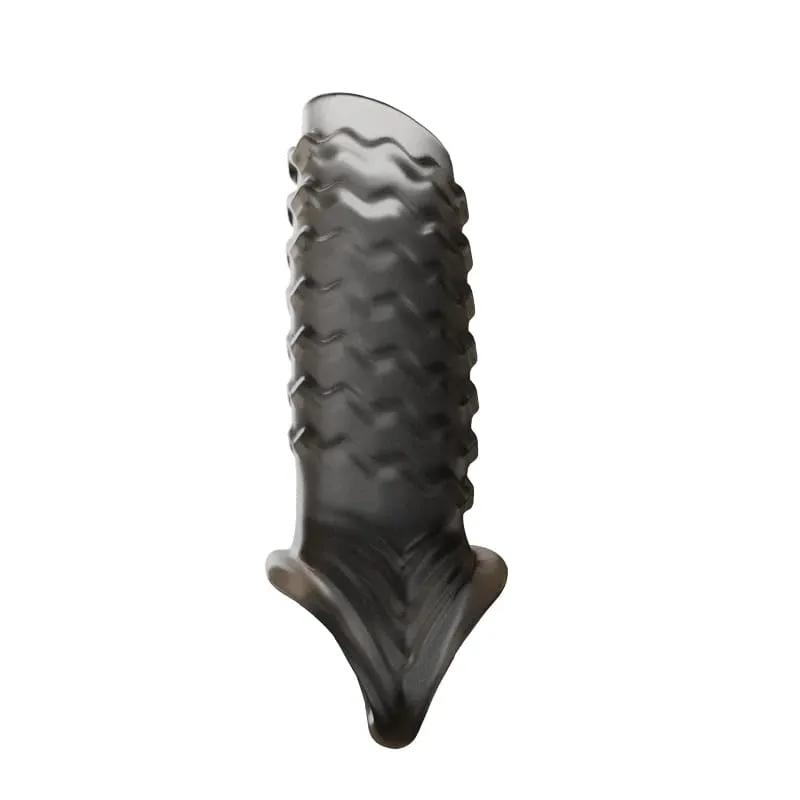 Anneaux de pénis pour hommes retardent l'éjaculation préservatif Extension de manchon de pénis étendre gode adulte Plug Anal jouets sexuels pas de vibrateur pour les femmes — image 8