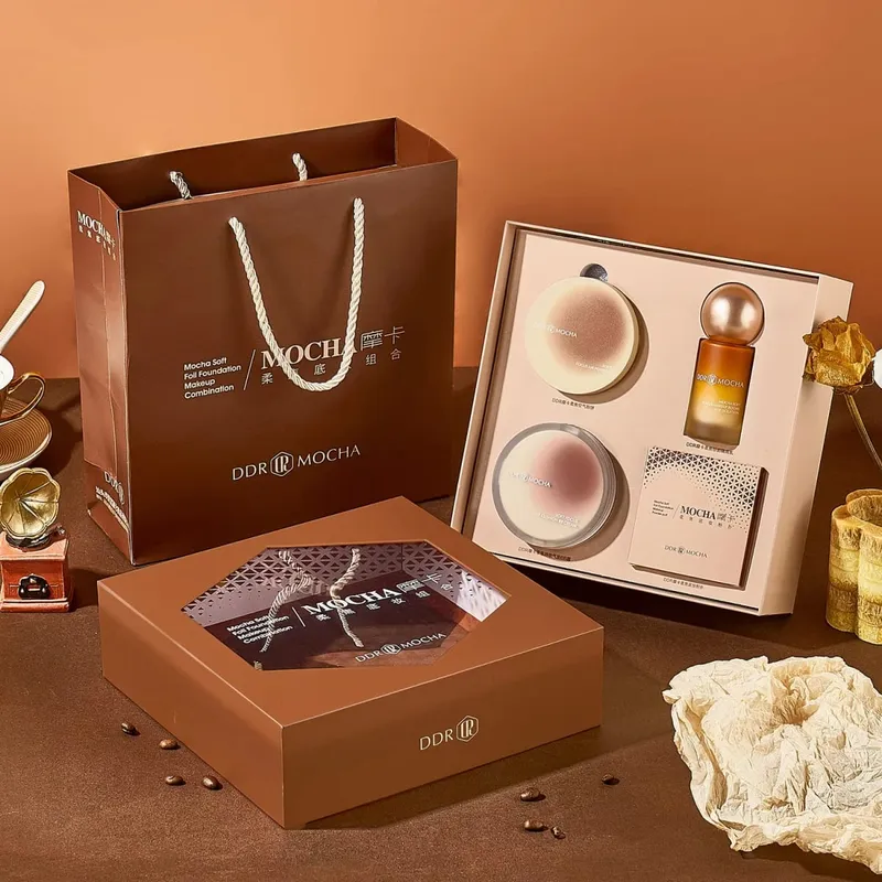 Ddr Moka Base américaine maquillage ensemble de maquillage avant maquillage maquillage Base coussin Bb crème poudre cadeau — image 3