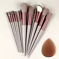 Professiona 13PCS Set Berus Mekap Foundation Eyeshadow Blush Powder Campuran Kosmetik Gebu Lembut Set Lengkap Alat Solekan Wanita
