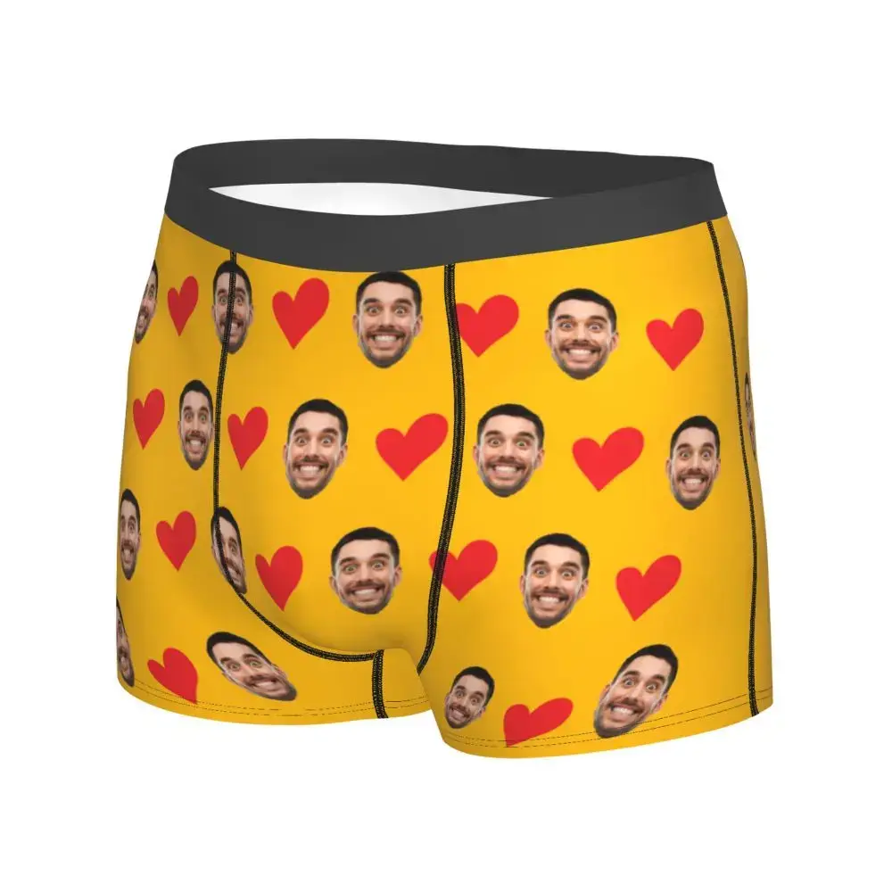 Personalized Face Photo Underwear Custom Heart Boxer Briefs Men Briefs Gift For Husband Anniversary Gift for Dad — image 14