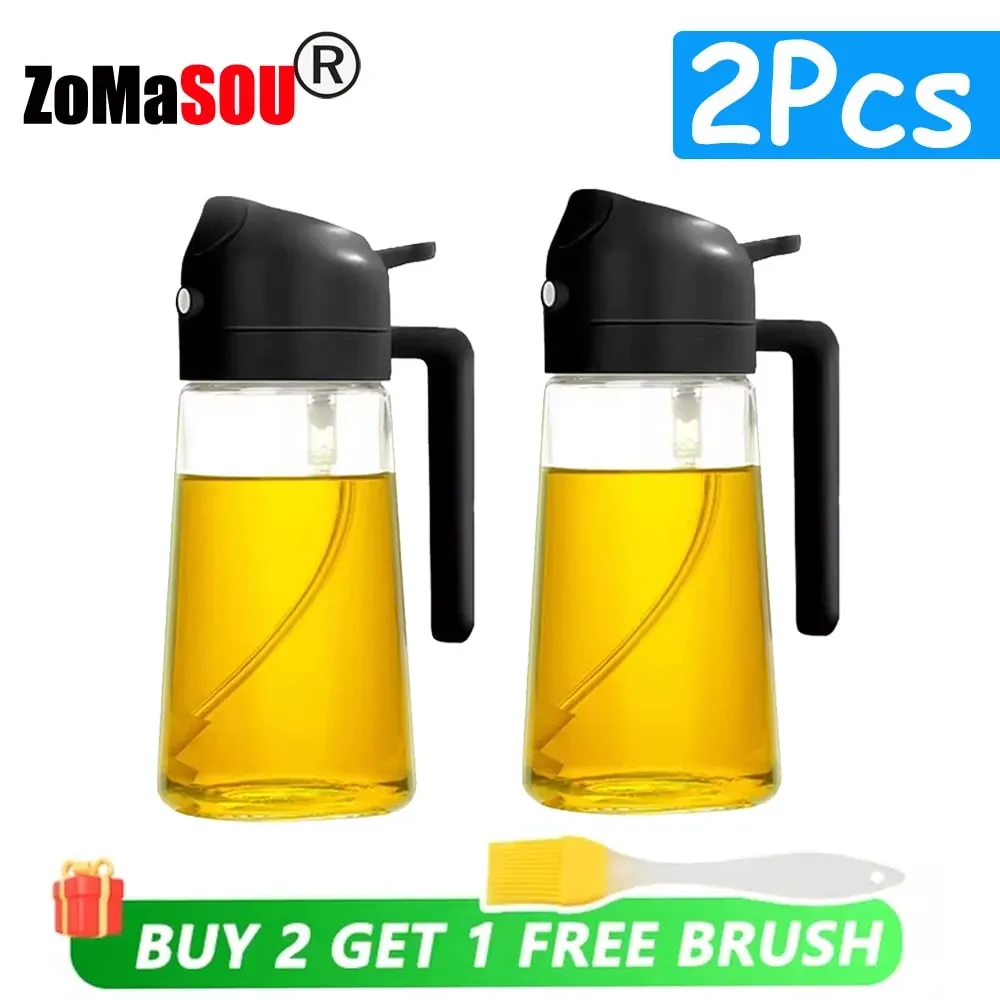 1–4 Stück 2-in-1-Sprayer, Ausgießer, Öl, leere Flasche, Kunststoff, Ölbehälter, Spender, Verdampfer, Küche, Grill, Camping, Kochutensilien — image 12