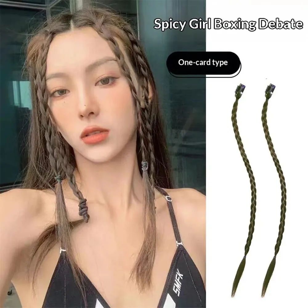 1 Cái Tổng Hợp Bím Tóc Giả Mạnh BB Kẹp Hộp Nhẹ Viền Đuôi Ngựa Tóc Miếng Dành Cho Nữ Phụ Kiện Thời Trang — image 4