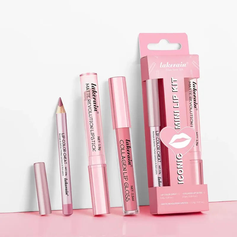 กันน้ำ Long Lasting Matte ลิปสติกสีดำชุด Velvet Liquid Lip GLOSS Lip Liner ชุดคราบสีแดงฮาโลวีน Goth แต่งหน้า — image 4
