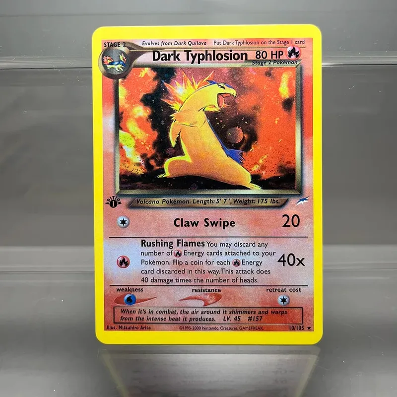 PKM 單卡第一版 1996 年雷丘噴火龍 PTCG 箔卡遊戲收藏 PKM 代理卡 — image 25