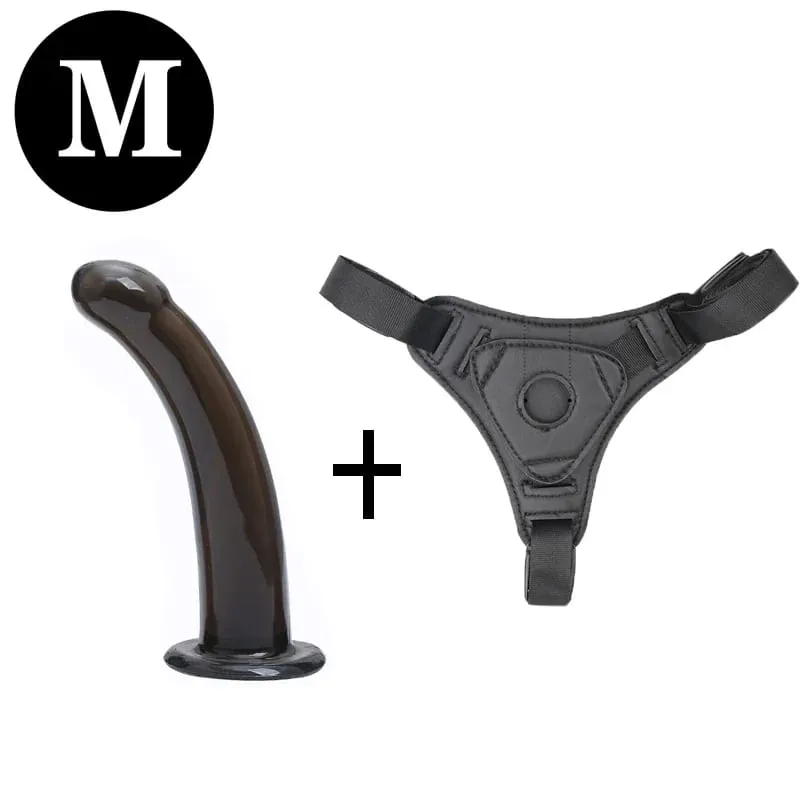 Lesbisk Realistic Strapon Dildo Trusser Strap-on Sele Bælte med Silikone Anal Plug Sugekop til Kvinder Gay Sex Legetøj — image 8