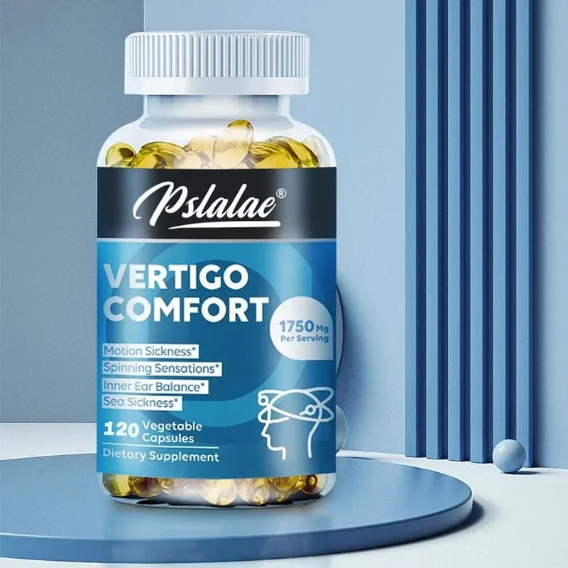 Capsule per sollievo dalle vertigini 1750 mg Aiuta l'equilibrio dell'orecchio interno Allevia l'acufene Integratore per vertigini ed emicranie — image 4