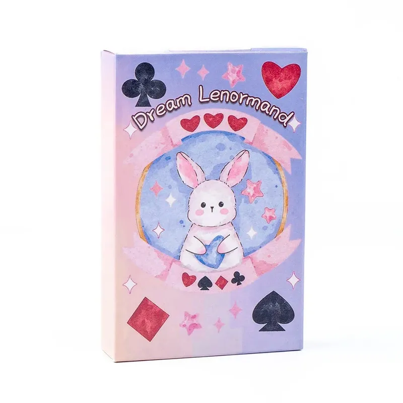 Rana 42 ชิ้น Psychic Dream Lenormand Tarot Deck Wizard การ์ด Oracle Prophecy Deck 8.9*5.7 ซม. สำหรับ Divination และ Oracle อ่าน