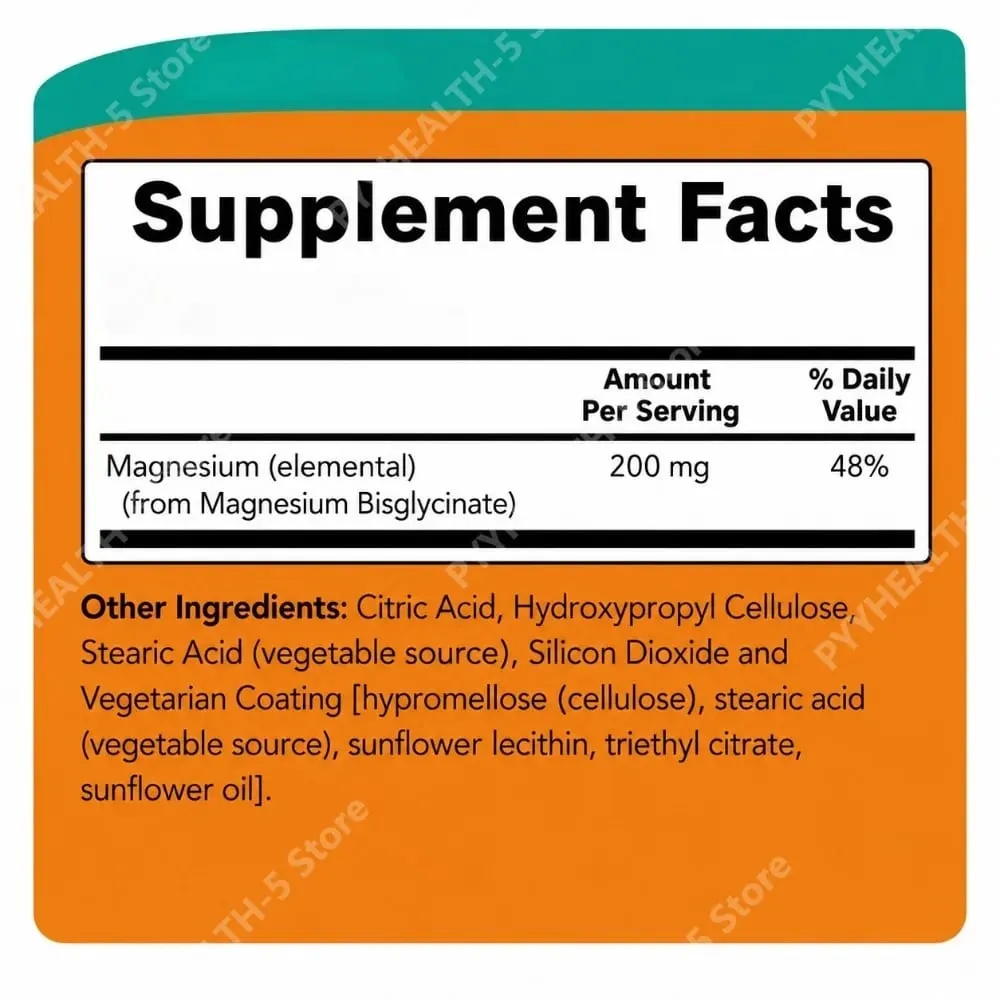 Magnesium Glycinate Supplement 180 Tablets Chelated Bisglycinate Dietary Tablets for Men & Women Gentle Daily Mineral Support — image 6