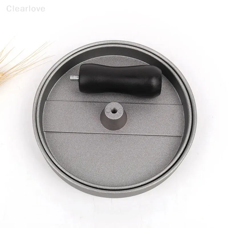 Burger Press Stainless Steel Smash Hamburger Presses Meat Mold for Deli Meats Kitchen Accessories Patties Meat Masher Circular — image 6