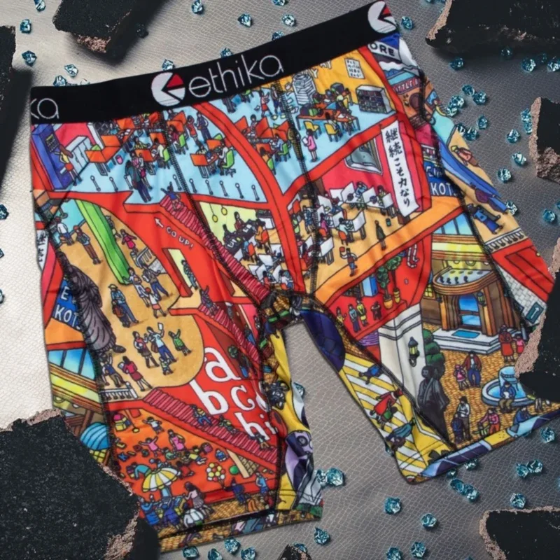 1 Stücke Männer Unterwäsche Boxer Atmungsaktive Mesh Schritt Mann Unterhose Plus Größe Herren Höschen L-3XL Gedruckt männer Boxer Briefs 3256809864931744
