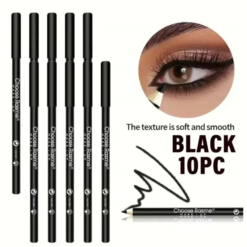 1–20 Stück wasserfeste schwarze Eyeliner-Stifte – wischfest, langlebig und anfängerfreundlich, glattes, hochpigmentiertes Punk-Augen-Make-up — image 11