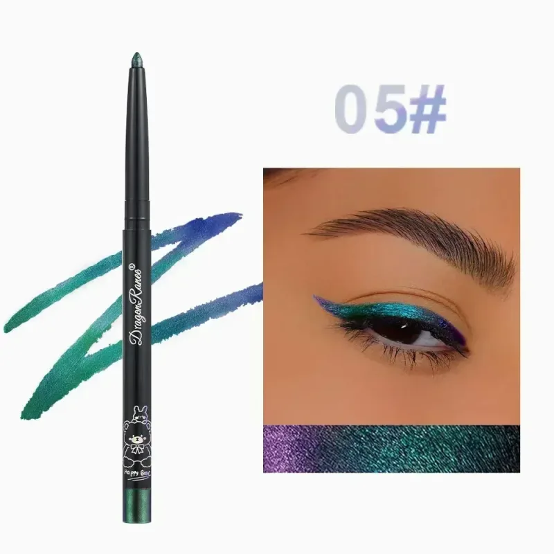 MultiChrome Aurora Chameleon Eyeliner ołówek trwały brokatowy cień do powiek leżący jedwabnik długopis wodoodporne kosmetyki kosmetyczne makijaż oczu