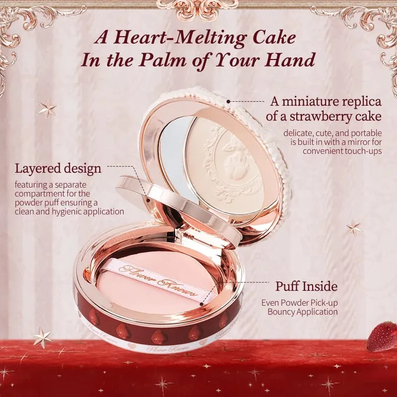 Flower Knows Strawberry Cupid Collection Makeup Set Pressed Powder Solid Perfume Makeup Kit for Women Full Kit Teenagers Make up — image 6