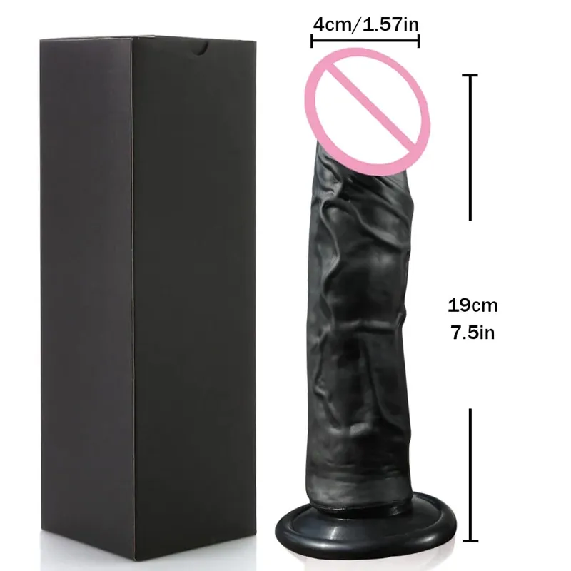Realistischer Silikondildo mit Saugnapf G-Punkt Analdildos Strapon Dick Analplug Masturbator Erwachsene Sexspielzeuge für Frauen — image 11