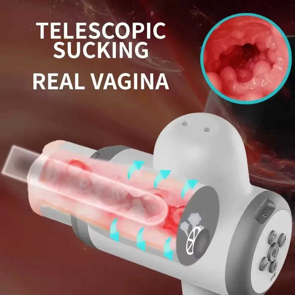 Tragbare Masturbation Tasse Automatische Thrusting Männlicher Masturbator Fernbedienung Tasche Pussy Vagina Blowjob Erwachsene Sex Spielzeug für Männer — image 6