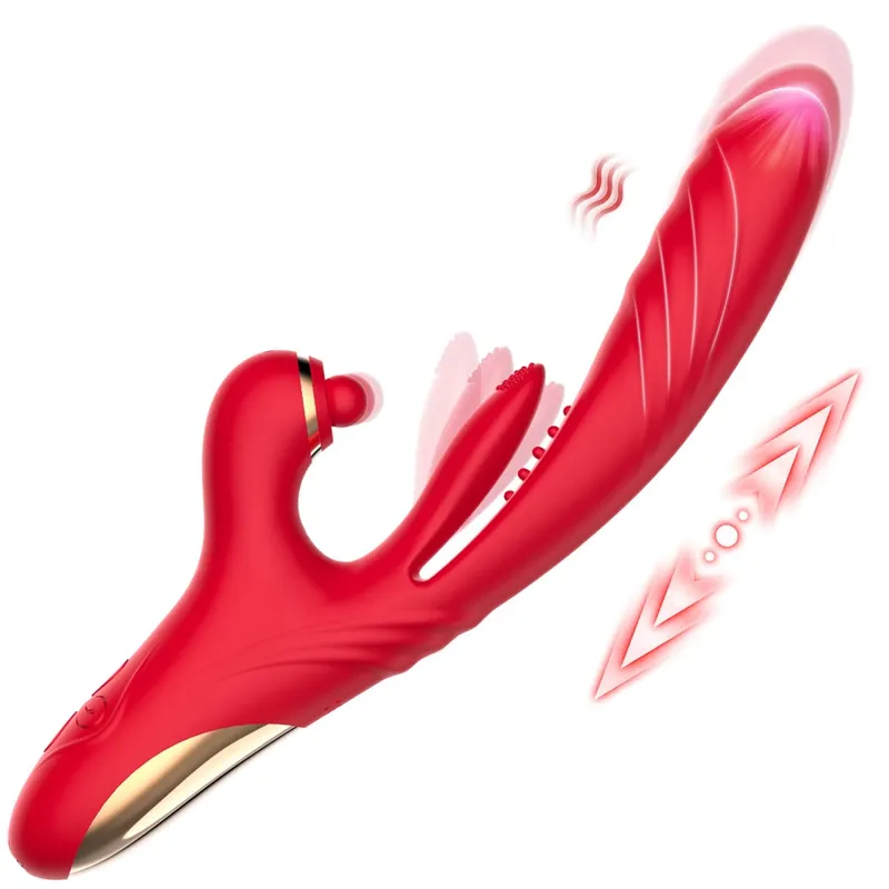 2 em 1 poderoso batendo batendo vibrador feminino para clitóris masturbação aquecimento empurrando vibrador para mulher sext brinquedo para adulto — image 10