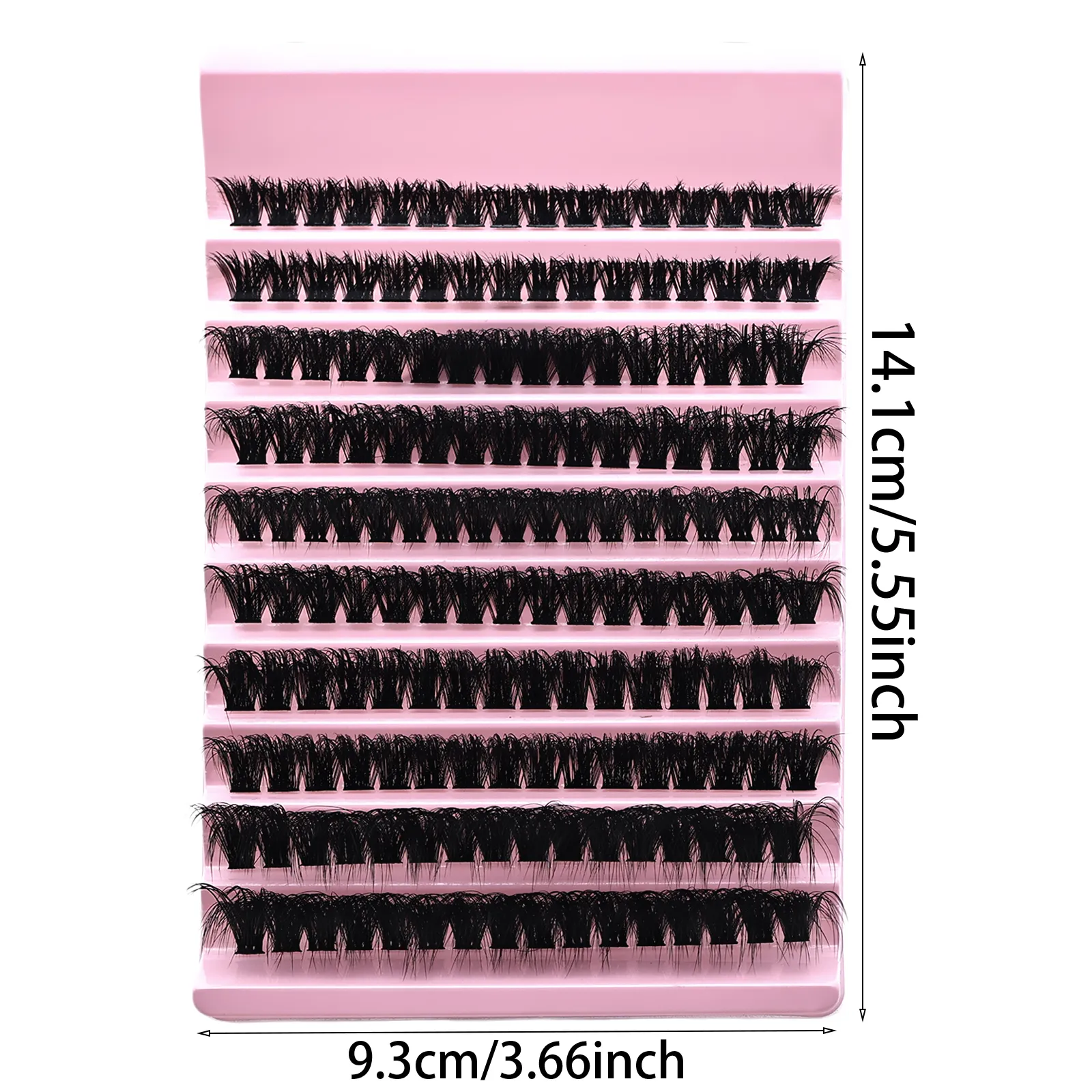 Extensions de cils en grappe à faire soi-même, boucles D, cils individuels moelleux, segmentés, réutilisables, pour débutants, maquillage des yeux à domicile — image 4