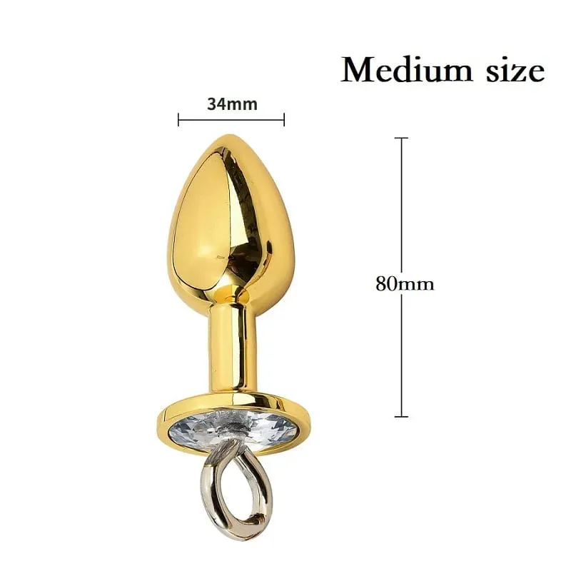 Piccole medie grandi perline anali Butt plug Morsetti per capezzoli di perle Set con catena Clip per seno in metallo Bondage Coppia schiava Gioco Giocattolo del sesso — image 25