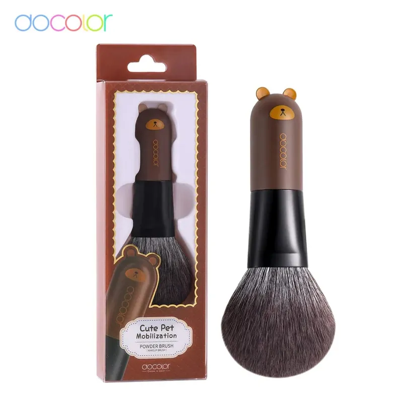 Docolor Makeup Foundation Børster Sødt tegneserieansigt Kabuki Blush Powder Contour Fan Makeup Børste Syntetiske hår Makeup Værktøj — image 9