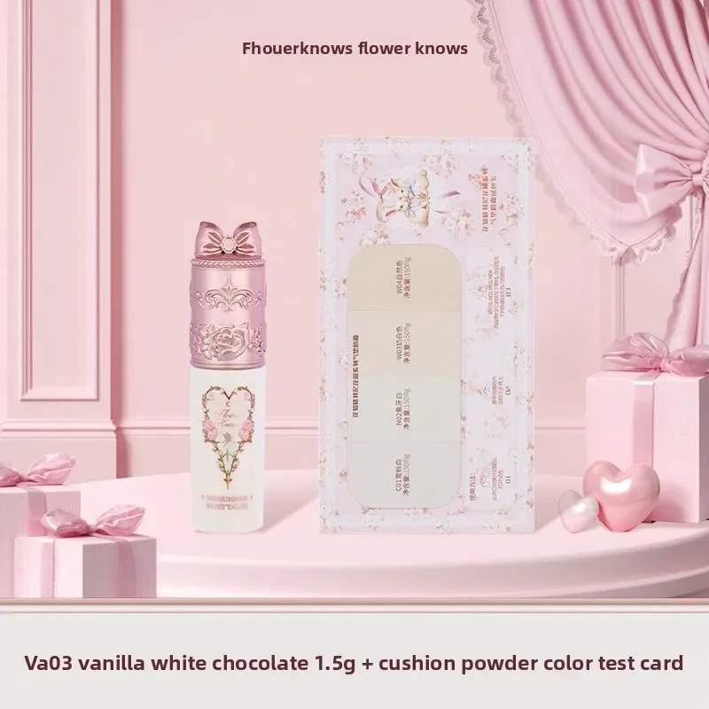 Flower Knows Cushion Foundation Shade Card + คอนซีลเลอร์ขนาดเล็ก Long-Lasting Moisturizing Full Coverage Face Makeup Sample Set — image 9