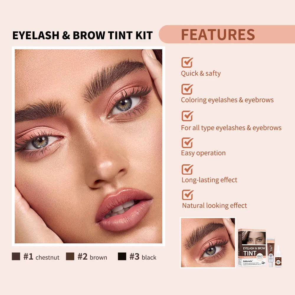 2 In 1 Fast Lash Lifting & Tint Kit Waterproof Sweat Resistant Semi Permanent Eyelash Perm Brow Lamination Enhancer Tool For Salon DIY Home Eye Beauty Supplies — image 2