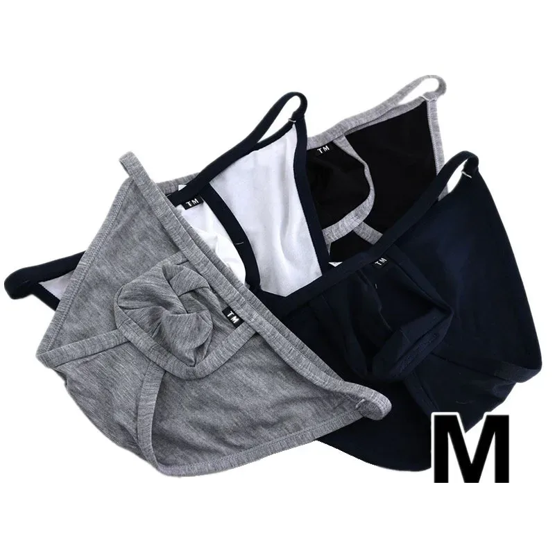 Cotton Briefs Mens Comfortable Underpants Man Underwear Bikini Mens Breathable Brief Panties Solid men underwear sexy — image 2
