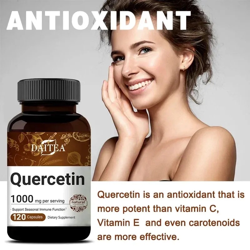 Kapsul Quercetin 1000 Mg Menyokong Imuniti Menggalakkan Peredaran Darah Metabolisme Anti-pengoksidaan Menggalakkan Kesihatan Keseluruhan — image 3