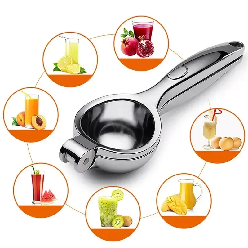 Manual Lemon Squeezer Zinc Alloy Citrus Press Heavy Duty Fruit Juicer for Orange Lime Hand Press Juicing Tool Kitchen Gadget — image 4