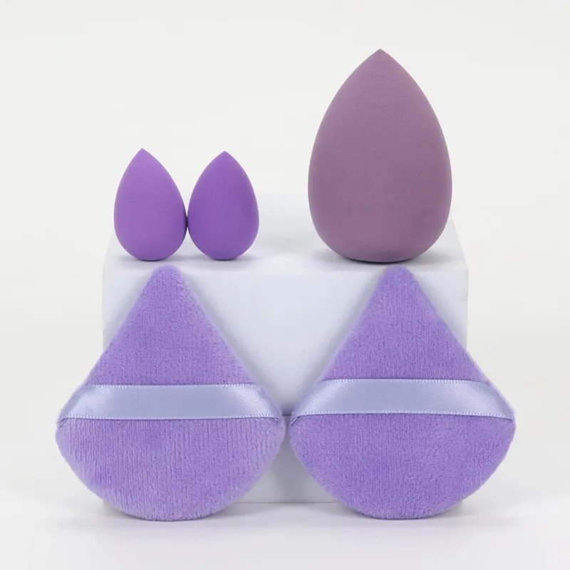 5Pcs Professional Makeup Sponge Set - Soft Gentle Multi-Purpose Tools for Perfect Foundation Powder and Blush Application — image 11