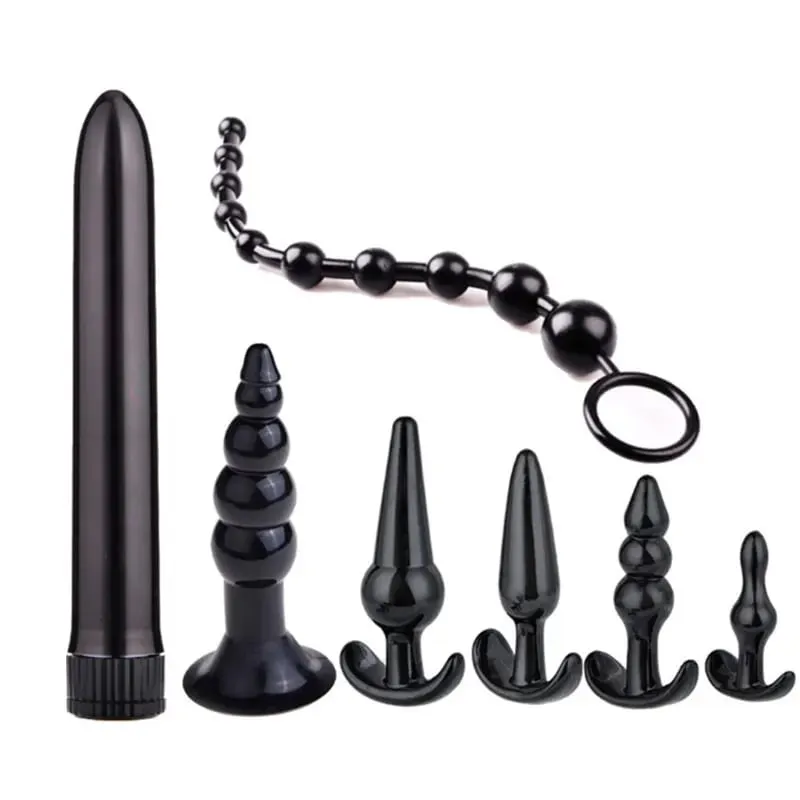 4/5/7/8 Teile/satz Silikon Butt Plug Dildo Masturbation Anal Plug Vaginal Plug Sex Spielzeug Kombination anal Perle Dilatator Spielzeug für Homosexuell — image 12