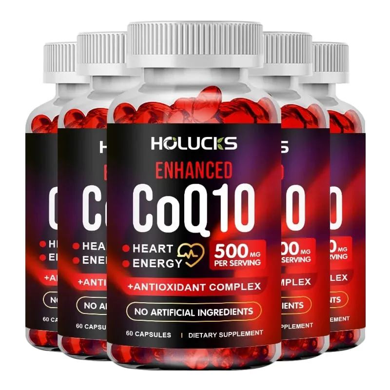Yimiduk Premium CoQ10 500mg Supplement for Heart Function Fertility & Overall Cellular Vitality Skin Health & Immune Defense