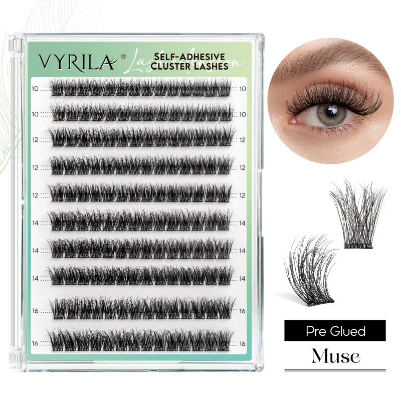 Samolepící řasy Bez nutnosti lepidla Řasy 10‑16 mm Předlepené řasy D Curl Soft Natural Press on Lashes — image 10