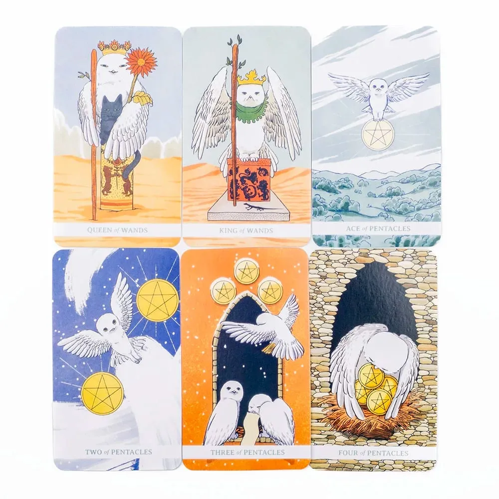White Winny Tarot English Edition 80 Kart Destesi ile PDF Kılavuz Kitabı Yeni Başlayanlar İçin Kader Kehanet Kartları Masa Oyunları — image 4