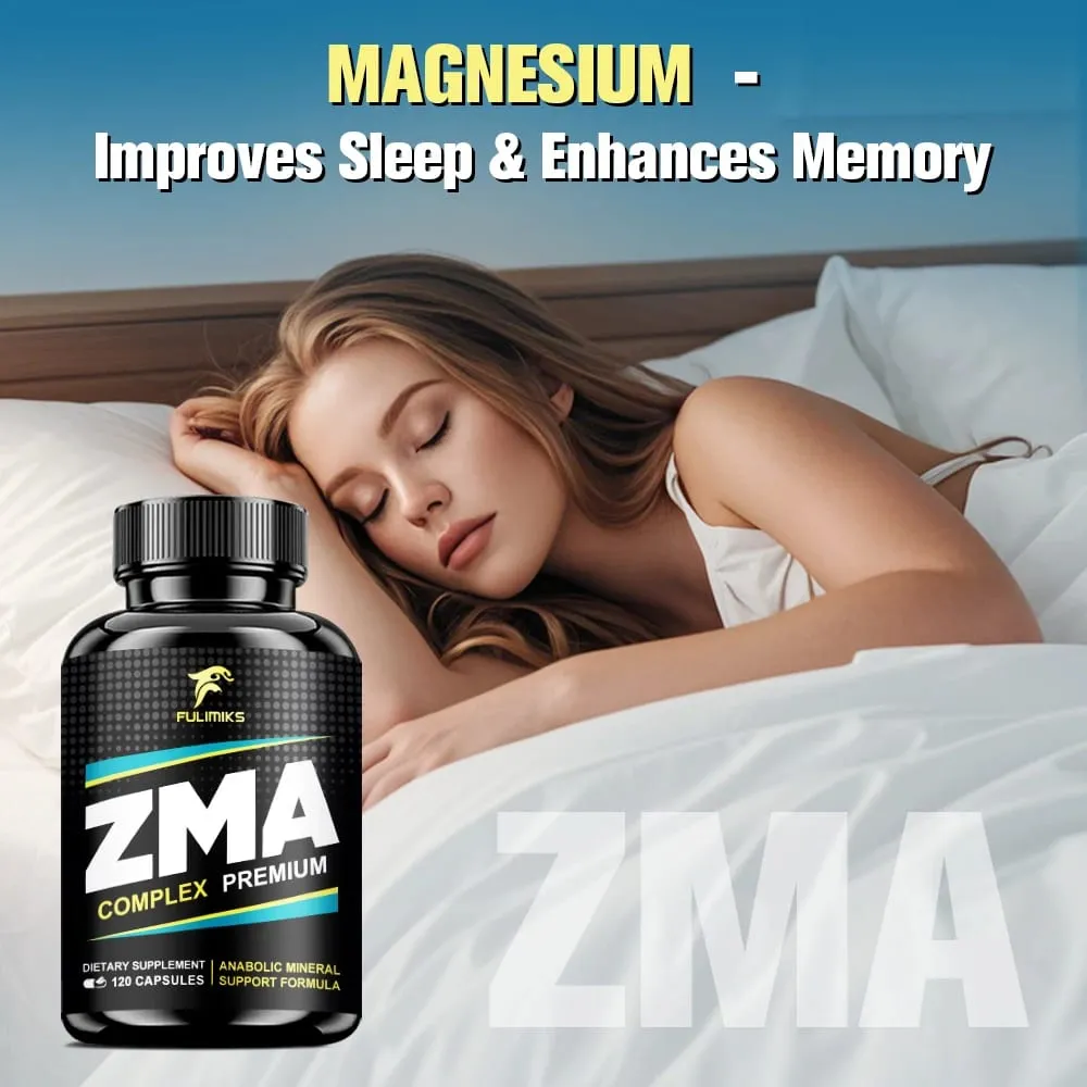 Buy 2 Get 2 Free! Easter Gift ZMA Supplements Capsules with Zin Vitamin B-6 Support Energy Brain Overall Health — image 6