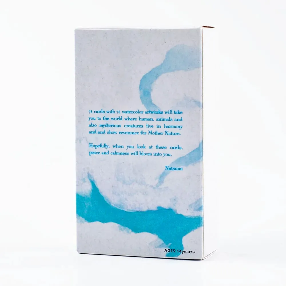 10.3*6ซม.มือวาดสีน้ำTarot Deck-Ocean From The Sky 78การ์ดสมาธิ & ที่ใช้งานง่ายคำแนะนำ — image 3
