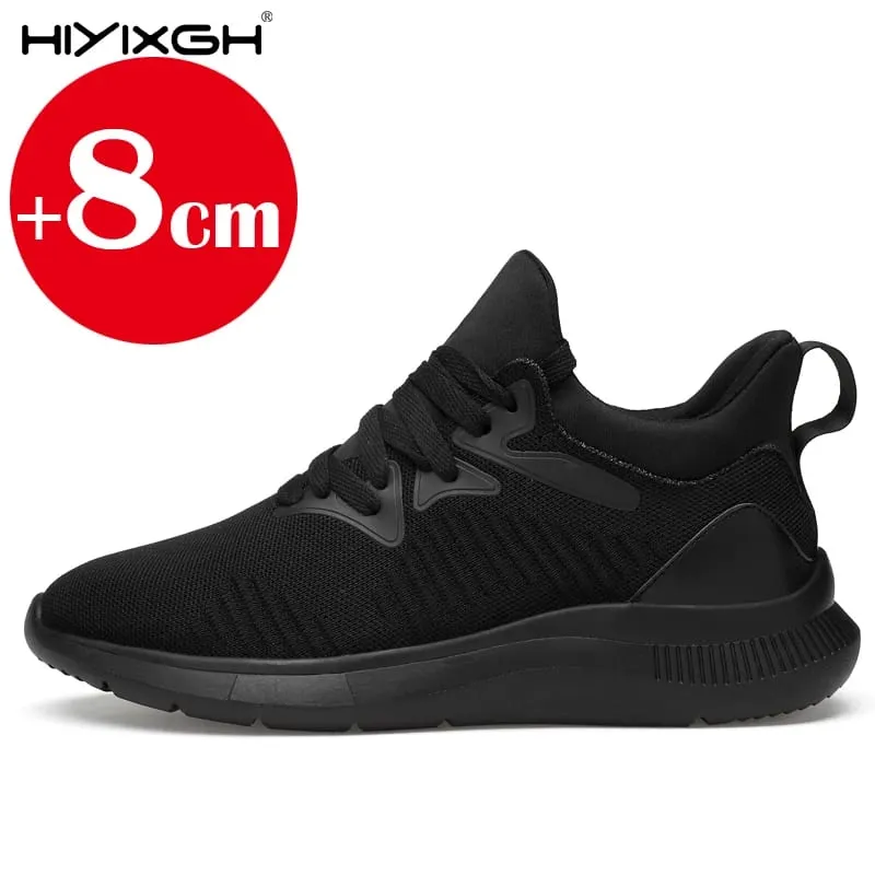 Chaussures rehaussantes pour hommes, hauteur augmentée de 6cm 8cm, baskets de marque de luxe en cuir véritable, talons cachés, chaussures décontractées, 2025 — image 3